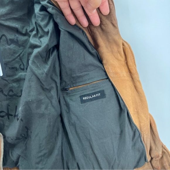 Mauritius, Women's Karyn Leather Jacket - Caramel. Size: 8 (US). NWT - Picture 10 of 10